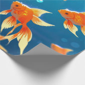 金魚 ラッピングペーパー (角)