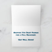 「金魚」回復グリーティングカード カード (内部)