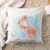金魚。水彩画 クッション (ブランケット)