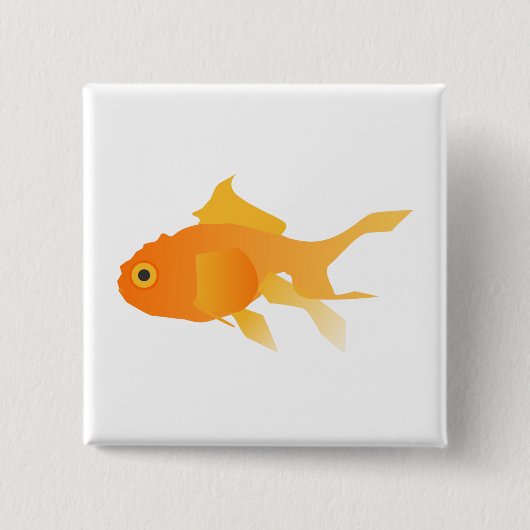 金魚 缶バッジ (正面)