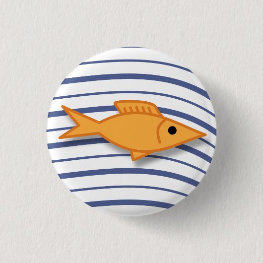 金魚 缶バッジ (正面)