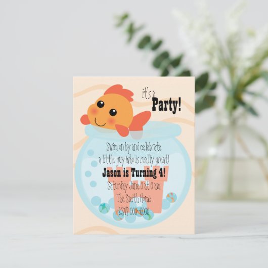 金魚（金魚） 招待状 (スタンド正面)