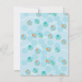 金魚（金魚） 招待状 (裏面)