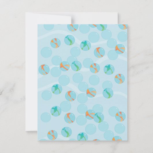 金魚（金魚） 招待状 (裏面)