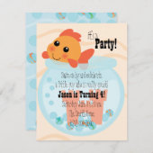 金魚（金魚） 招待状 (正面/裏面)