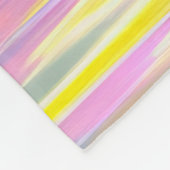 金鮮やかの花瓶のピンクのチューリップ フリースブランケット (角)