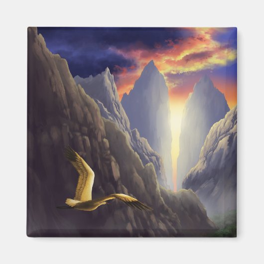 金鶴は磁石を飛ばす マグネット (正面)