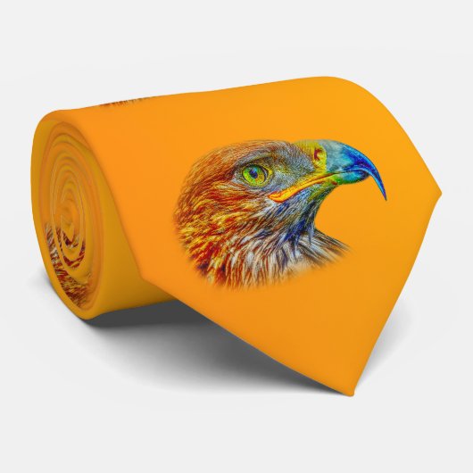 金鷲の鷹の猛禽 ネクタイ (ロール)