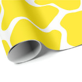 金黄色いサファリのキリン ラッピングペーパー (ロールコーナー)