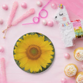 金黄色いヒマワリの紙皿 ペーパープレート (パーティー)