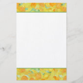 金黄色いラッパスイセンの文房具かNotepaper 便箋 (正面)