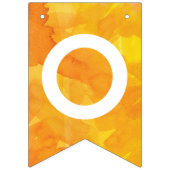 金黄色い水彩画のお祝い バンティングフラッグ (第2の旗)