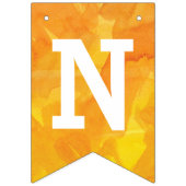 金黄色い水彩画のお祝い バンティングフラッグ (第3の旗)