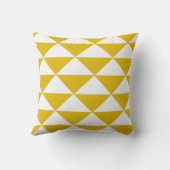金黄色および白い三角形 クッション (裏面)