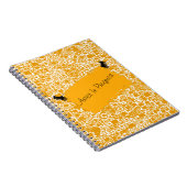 金黄色および白い小型タイルのデザイン ノートブック (右側)
