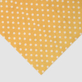 金黄色および白い水玉模様 薄葉紙 (詳細)