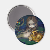 「金龍の人魚」磁石 マグネット (正面/裏面)