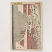 金龍山寺で年末の見本市 ジグソーパズル (縦)