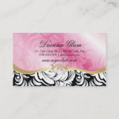 金311物惜しみしないピンクの大皿| 名刺 (裏面)