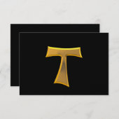 金3D一見フランシスコ会Tau十字 出欠カード (正面/裏面)