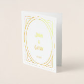 金50周年記念カーパーソナライズされたド 箔カード (正面)