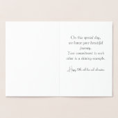 金50周年記念カーパーソナライズされたド 箔カード (内部)