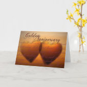 金50年記念日 カード (黄色い花)