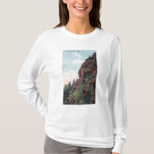 金、コロラド州-眺望の山景色 Tシャツ