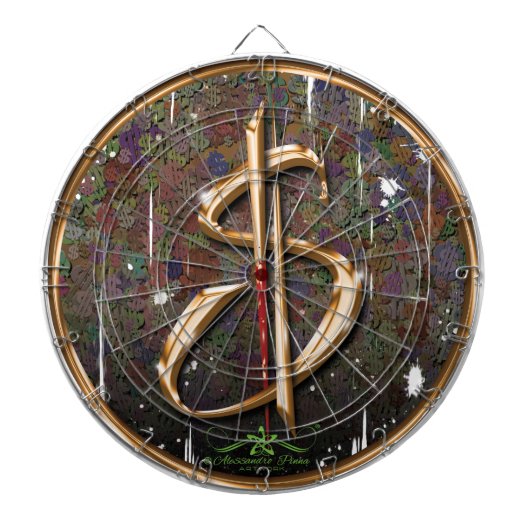 金 ダーツボード (正面)