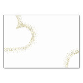 金-テーブル/座席表を結婚する白いハート テーブルナンバー (裏面)