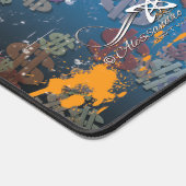 金 デスクマット (コーナー)