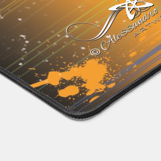 金 デスクマット (コーナー)