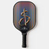 金 ピックルボールラケット (裏面)