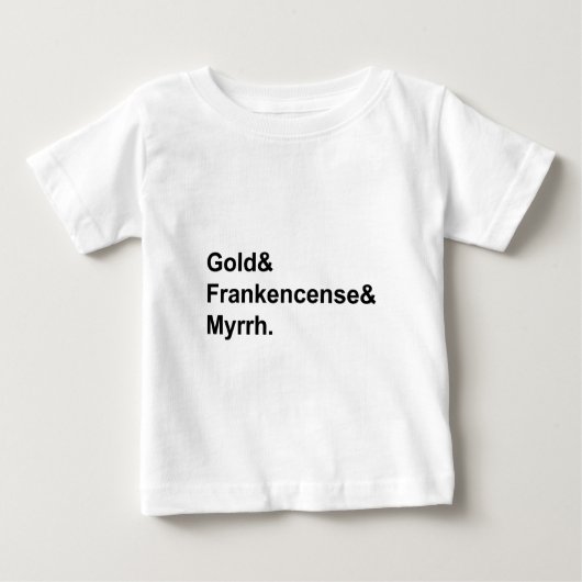 金+乳香+没薬 | 三賢者の贈り物 ベビーTシャツ (正面)