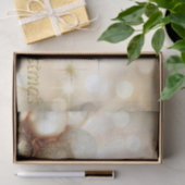 金《写真》ぼけ味のオーナメントの球及び星のクリスマス 薄葉紙 (ギフト)