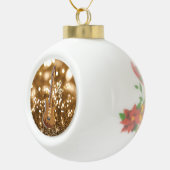 金《写真》ぼけ味のギター セラミックボールオーナメント (右)