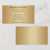 金 名刺 (正面/裏面)