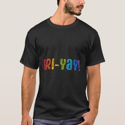 金 – 日先生学生金曜週末休暇 Tシャツ (正面)