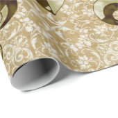 金（紋章の）フラ・ダ・リ ラッピングペーパー (ロールコーナー)