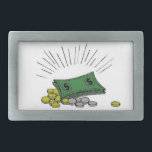 金 – 長方形ベルトバックル<br><div class="desc">このデザインはドル紙幣とコインを特徴としている。税シーズンを表すデザイン。私たちは毎年4月に何をすべきか。彼らはデザインの上部の黒い線である。長方形と来楕円のベルト座屈。1年素晴らしを通して頼りになる会計士への贈り物。</div>