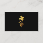 金"3D"ブドウ 名刺 (裏面)