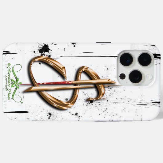 金 Case-Mate iPhoneケース (裏面 (横))