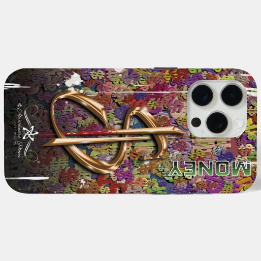 金 Case-Mate iPhoneケース (裏面 (横))