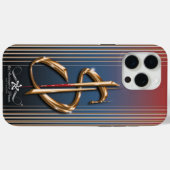 金 Case-Mate iPhoneケース (裏面 (横))