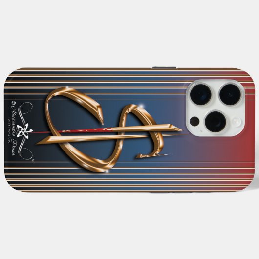 金 Case-Mate iPhoneケース (裏面 (横))