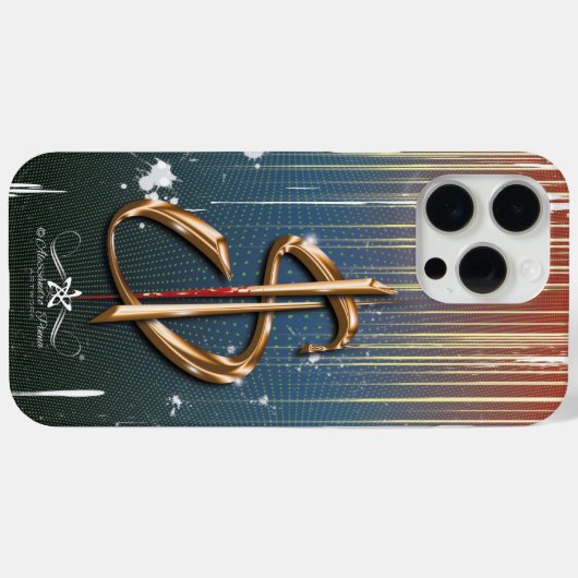 金 Case-Mate iPhoneケース (裏面 (横))