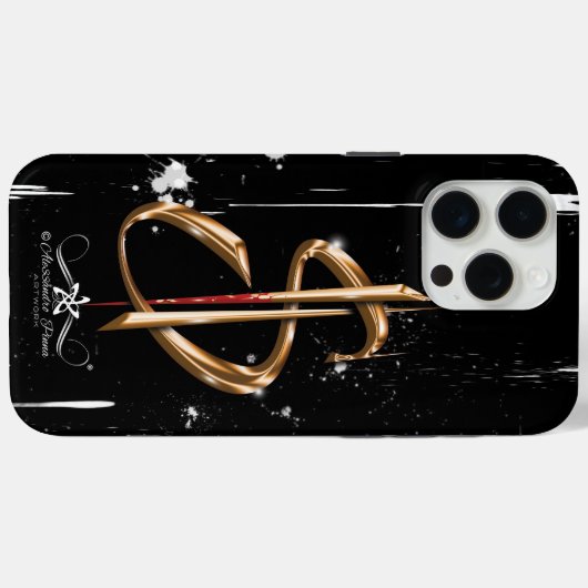 金 Case-Mate iPhoneケース (裏面 (横))