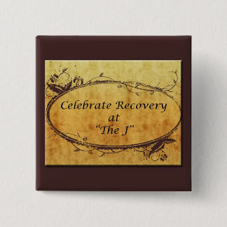 金- JのCR -正方形ボタン 缶バッジ