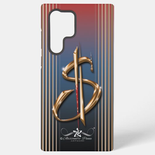 金 SAMSUNG GALAXYケース (裏面)