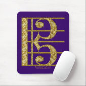 金ALTOクレフ、音符記号 マウスパッド (マウス)